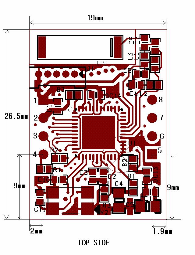 Pin Description Module viewed from top. Each pin has following roles. 1 : GND - s Ground Level (0v) 2 : VCC - s Supply Voltage ( 2.7~3.