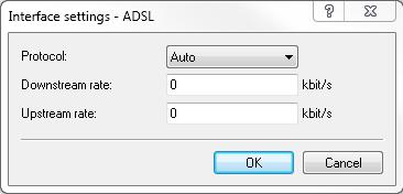 2 Routing and WAN connections Settings for devices with an integrated ADSL modem Protocol Select the protocol used by your DSL connection.