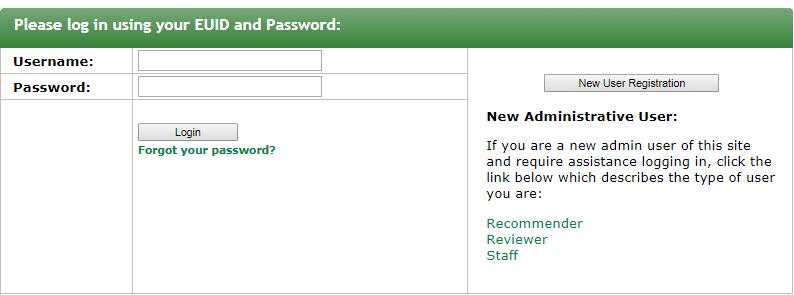 APPLICANT HOME PAGE Your APPLICANT HOME page will only appear as an option if you have applied for