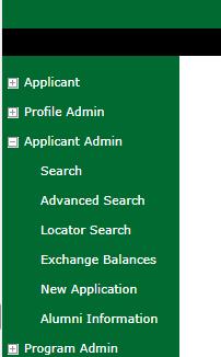 select Advanced Search. 2. Select Application Parameters, then click Next.