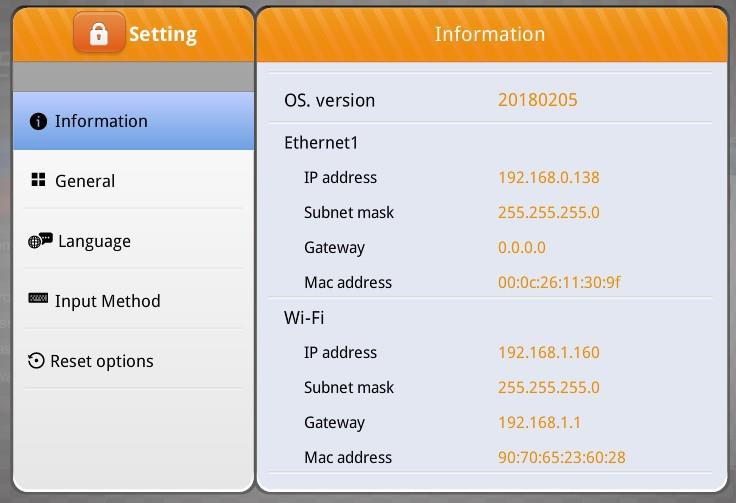 To access Wi-Fi settings, click on the lock icon at the top left corner.