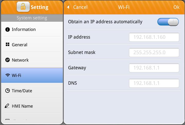 You can tap the blue information icon to open the setting page of the access point. Then, set the IP address to static IP.
