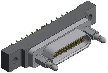 MICRO-D D-CLICK PCB CONNECTORS BS TYPE 0.100" PITCH DIMENSIONS Dimensions are in millimetres (inches). A B C 1 F E 9-37 contacts : Ø2.44 ±0.08 (.096 ±.