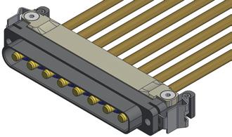 DISMOUNTABLE VERSATYS PIGTAILS PIN CONNECTORS WITH LATCH SPRINGS MMCSA SERIES DIMENSIONS Dimensions are in millimetres (inches). A B 9.26 (.365) MAX C D 7.24 (.285) MAX 5.75 (.226) MIN 5.05 (.