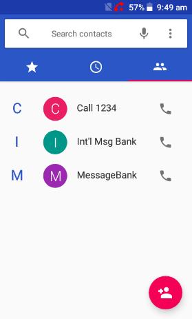 Contacts You can place calls from the Phone app or other apps that display contact information. Wherever you see a phone number or call icon, you can usually touch it to dial.
