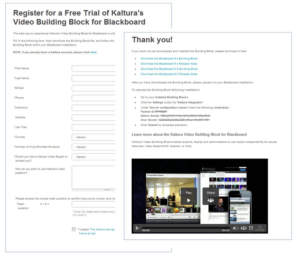 Setting up the Kaltura Video Building Block for Blackboard 5. 6. 7. 8. 9. If you are upgrading from Kaltura Video Building Block Version 1, you need to run a data migration process.