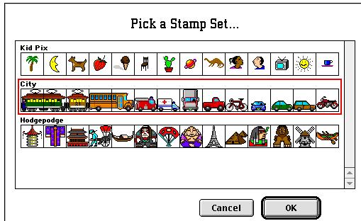 (5) You can also choose a different set of stamps from under the Goodies Menu You ll see this