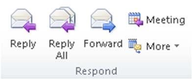 2 Replying to an Email Message To reply to a message: Click the Reply or Reply All button Forwarding an Email