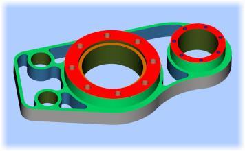 MILL Express / MILL / MILL-Pro / TURN Express / TURN 3D Preview Simulation Different Color for each Tool: Preview simulation command uses different color for the material cut by