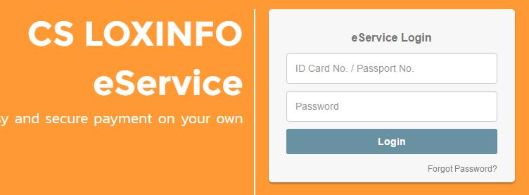 Reset a password If you forget eservice password, you can reset a new password as follows; Step 1 Click Forget password? button. Click Forgot Password?