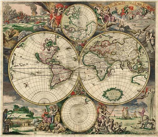 In 1689, the first naval chart