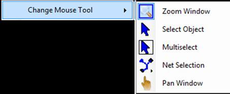 2.10 Context Menu Open drop down menu (later) Zoom to profile area Zoom home Change to default view Zoom all selected objects (area include all selected objects) Clear selection buffer Give all
