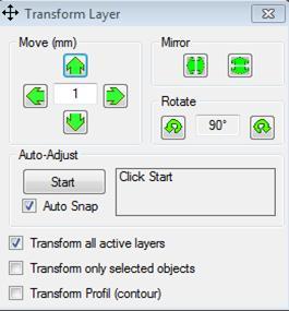 With Transform Layer you can move the layer in any direction till all layers fit together.