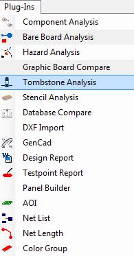 6.5 Tombstone Analysis The Tombstone Analysis Plug-In finds components with two