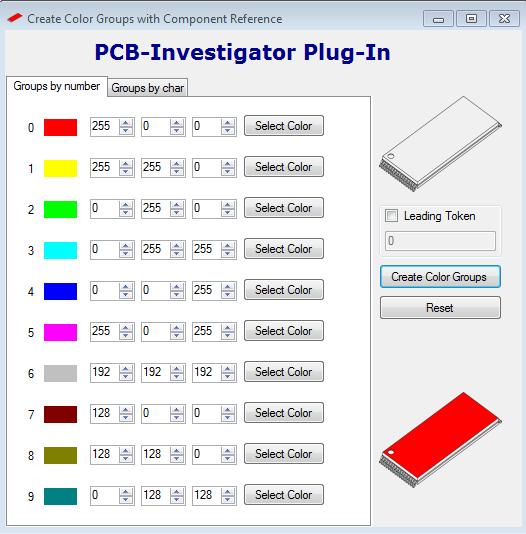 6.15 Color Group Color Group assigns certain colors to certain components. The color selection allows all windows colors.