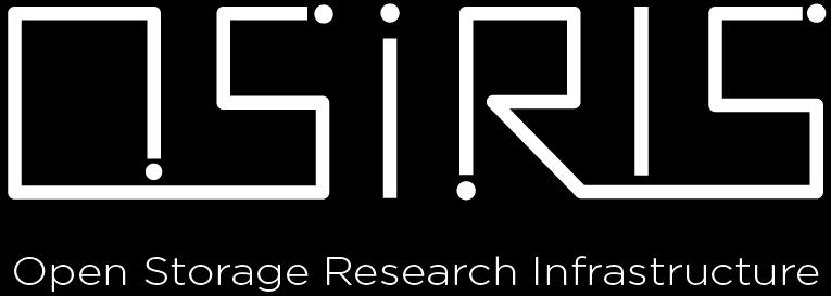 Scheduling Storage OSiRIS (CC*DNI DIBBS 2015, NSF award #1541335) is building a distributed Ceph-based, multi-institutional storage infrastructure that lets researchers write, manage, and share data