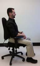 Adjusting the Office Chair The office chair should be adjustable to provide an