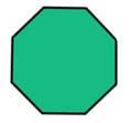 You got it; this is not a polygon because it is not a completely closed shape. Is this a polygon?