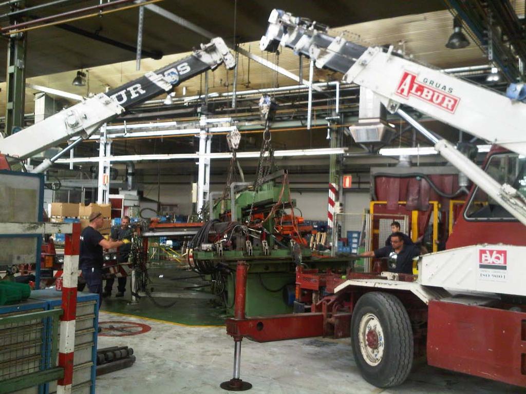 PROJECTS PROJECT: RELAYAUT FAURECIA 2011 Movement of machines