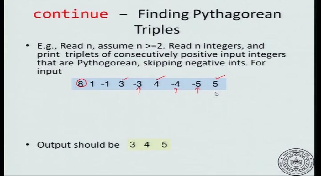 (Refer Slide Time: 00:53) So, here is a problem we a given a stream of numbers and let us say there are n numbers. So, the initial number says how many other numbers there are.