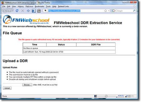 49 Chapter 7 Automatic DDR Generation Generating a Database Design Report (DDR). FMWebschool has written an online application that will enable you to automatically generate a DDR.