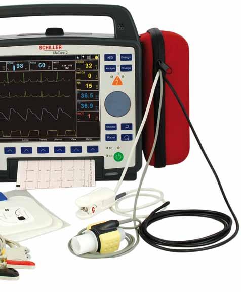 toring, diagnostics and therapy during rescue operations Therapy AED 1-2-3 operation Automatic detection of