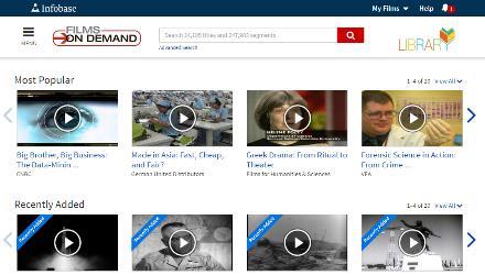 Navigating Films on Demand: Learn how to find a video in Films on Demand and embed it on a course Blackboard page. A.