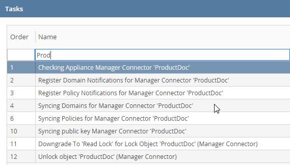 Working with the Intel Security Controller web application Terminology 4 For example, if you enter prod in the Name column and press Enter, only those records containing prod are displayed.