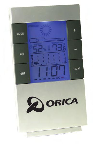 Desktop weather clock This weather station LED alarm clock