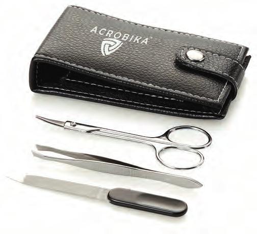 toe nail clipper, pair of scissors, nail file and