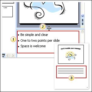 Create WELCOME notes for the show 1. Notes pane in Normal view. 2.