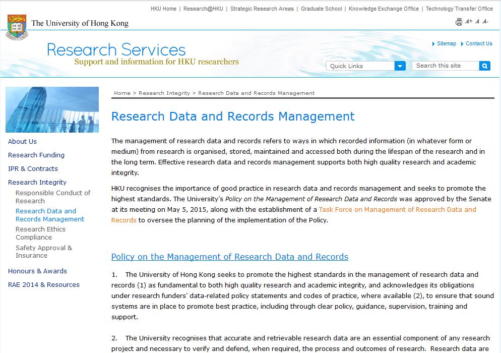 3. Why Research Data MANAGEMENT HKU http://www.