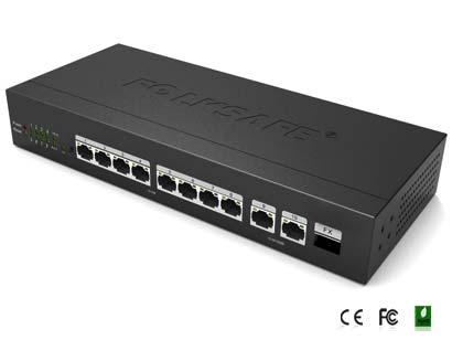 Model: FS-1608-PoE 8-Port 10/100Mbps IEEE 802.3af/802.