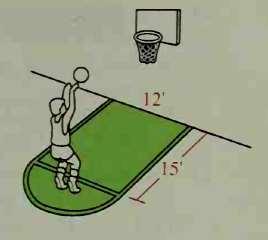 30. Find the perimeter and area of a regular dodecagon inscribed in a circle with a radius of 1. 31. A basketball rim has diameter 18 inches.
