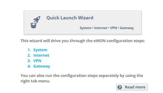 Quick Launch Wizard 6 (34) 4 Quick Launch Wizard The Quick Launch Wizard makes it easy to configure the initial system and communication settings for the Flexy. Fig.