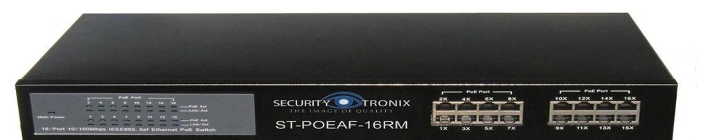 ST-POEAF-S16-RM 16 port PoE switch User Guide IMPORTANT This