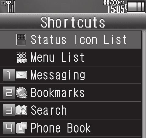 Main Menu Quick Operations Select menu items Enter