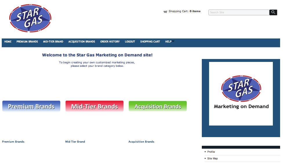 Ordering Instructions for Marketing-on-Demand Website 1. Login Go to http://www.stargas.consumergraphics.net to login to the website. Your Username and Password will be given to you by your RSM. 2.