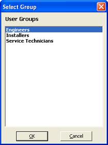Sample User Groups User groups can be customized to fit