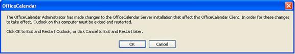 synchronization with the OfficeCalendar Server Once Outlook is restarted, the Outlook client is fully configured to send and received Internet Free/Busy files.
