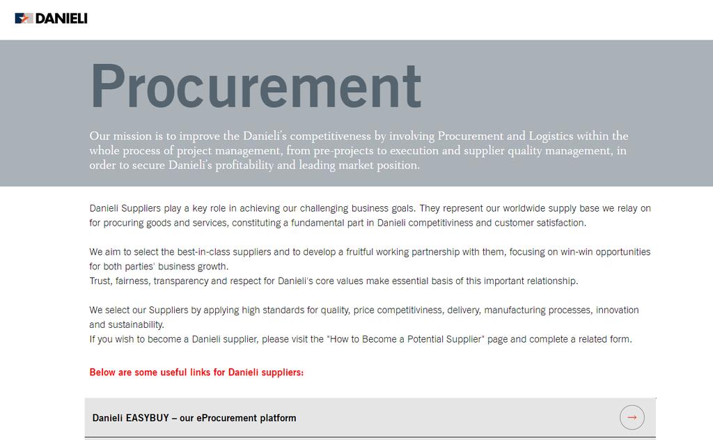 the screen Click on Suppliers In Procurement