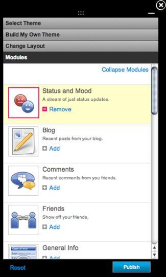 ADD OR EDIT MODULES AVAILABLE MODULES. Select Modules bar from Profile Designer. Click Add to Add Module.
