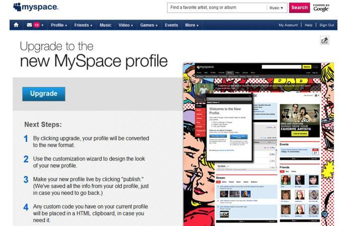 . Login to your myspace account.
