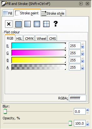 Select the Flat Colour button at the top of the tab. (box with solid fill).