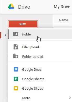 Create a Folder in Drive Create Folder Create a folder 1. Go to drive.google.com. 2.