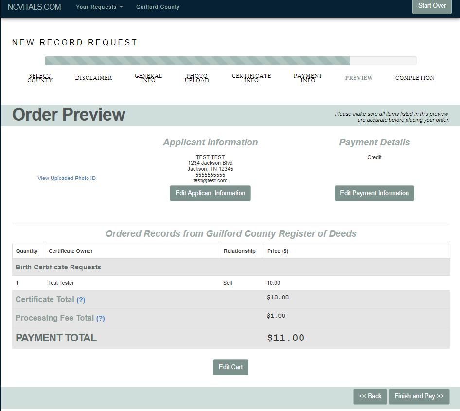 Order Preview Your order preview allows you one last chance to check your payment details, billing information, and your certificate(s) order.