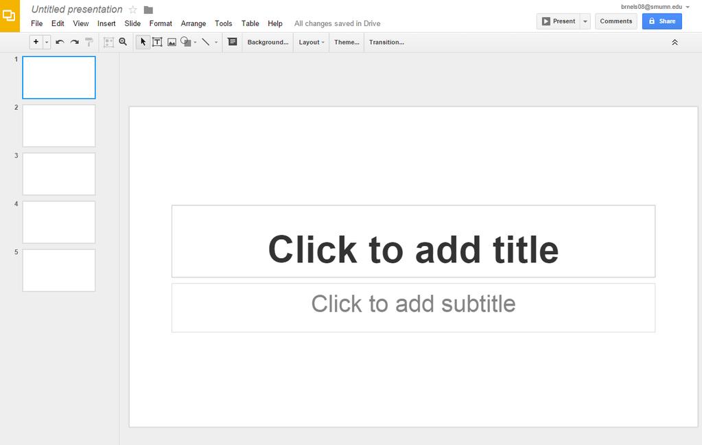 Google Slides With Google Slides, you can create slideshow presentations similar to Microsoft PowerPoint.