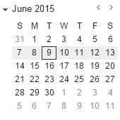 4. Use the calendar on the left to choose days/weeks/months 5.