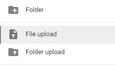 5. Click File Upload or Folder Upload Save an email attachment to your online