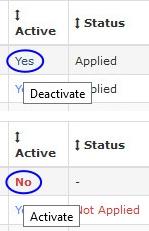 Deleting / Deactivating Services Services can be deleted by selecting the Delete icon from the Service Management page.